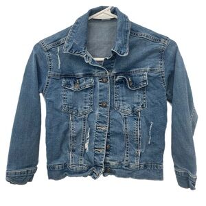 Classic Blue Denim Jean Jacket for Kids